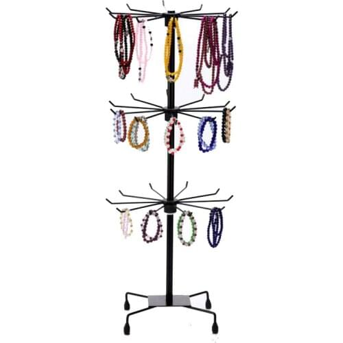 New arrival Necklace display rack Chain Bracelet Rotation Holder Jewelry Display Stand Rack scarves tie wig bracelet Hanger