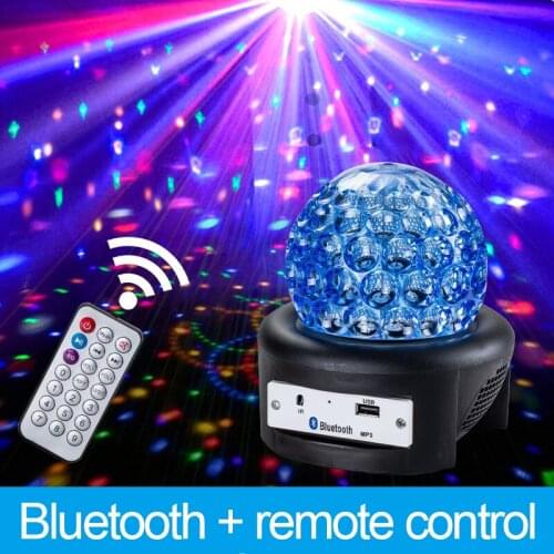 LED Magic Ball Stage Lights Rotate And Change Colors To Play Music Remote Control Holiday Home Party Interior Decoration