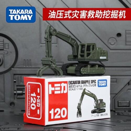 TAKARA TOMY Genuine EXCAVATOR GRAPPLE SPEC Scale 1/122 No.120 Metal Vehicle Simulation Model Boy Toys
