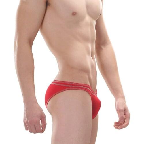 Male Sexy Pouch Briefs Micro Bikini Thong Panties Swim Beach Bottoms Underpants Low Rise Mens Breathable Modal Underwear Sunbath