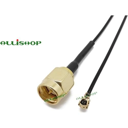 ALLISHOP 15cm IPX IPEX UFL to SMA male plug Antenna extension cable wifi GSM GPS Coaxial Adapter 1.13mm Coaxial cable router