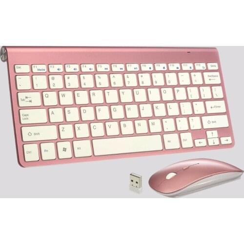 Keyboard Mouse Combos Ergonomic Wireless 2.4G Ultra Slim Keyboard And Portable Mouse For Desktop Laptop PC Computer Keyboard Set