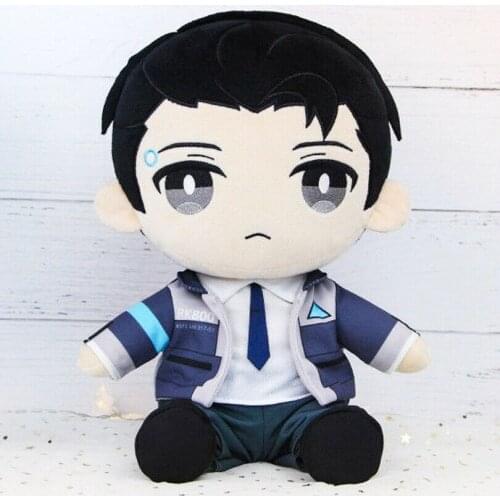 In Stock Game Detroit Become Human RK800 Connor Soft Plush Toy Dolls Anime Stuffed Pillow Cartoon Doll Cosplay Prop Xmas Gift