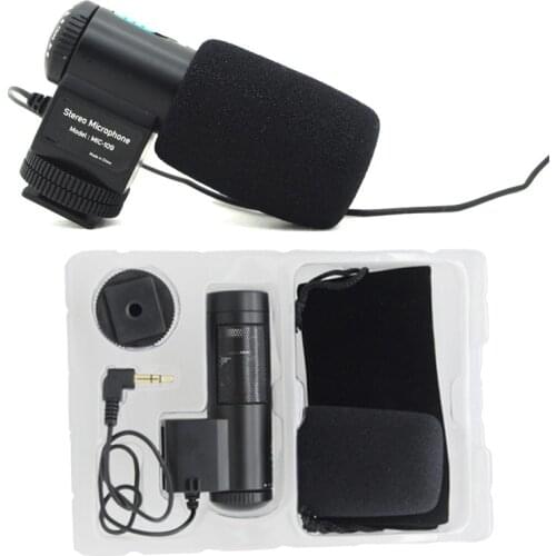 Mic-109, New Mini MIC-109 External Stereo Microphone for 3.5mm MIC for Nikon Canon All brand DSLR Camera Camcorder