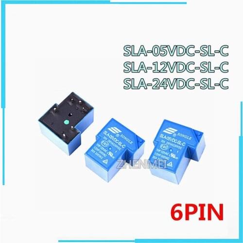 10PCS NEW relay SLA-24VDC-SL-C SLA-12VDC-SL-C SLA-05VDC-SL-C SLA 12VDC SL C SLA12VDCSLC 5V 30A 250VAC 6PIN
