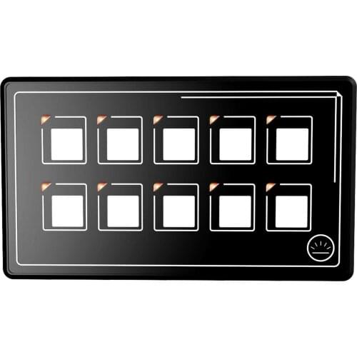 10P Touch Screen Control Switch Panel APP Control IP67 Waterproof Universal