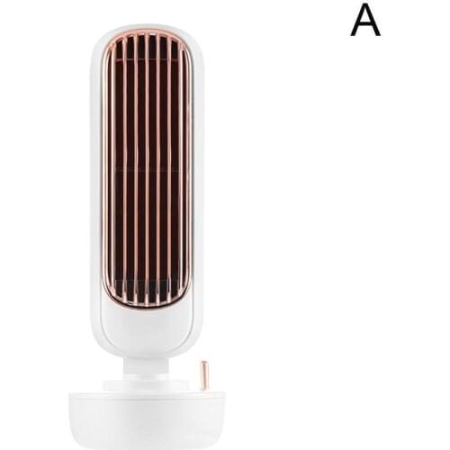 2021 New Air Cooler Fan Multifunctional Desktop Silent Office Conditioner Humidifier Cooling Fan Air Leafless Home USB Z5C7