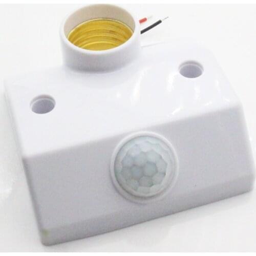 AC180-240V Infrared Motion Sensor Automatic Light Lamp Holder Switch Intelligent Light Motion Sensing Switch With Screws