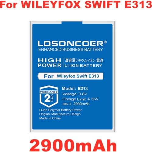 LOSONCOER 2900mAh E313 High Quality Battery For Wileyfox Swift E313 Battery For micromax Canvas Xpress 2 Mobile Phone Battery