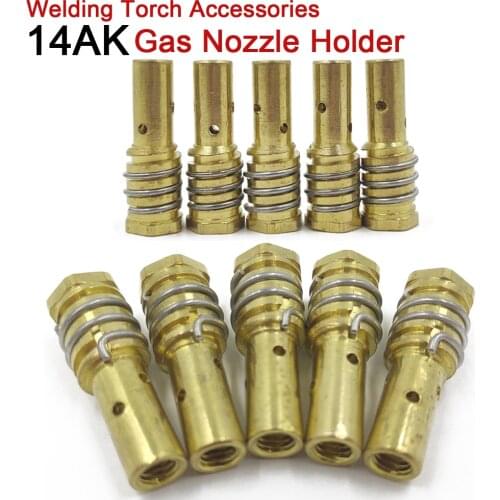 14AK Gas Nozzle Holder with Nozzle Spring For 14AK MIG/MAG Welding Torch Contact Tip Holder For Binzel MB-14AK Welding Gun