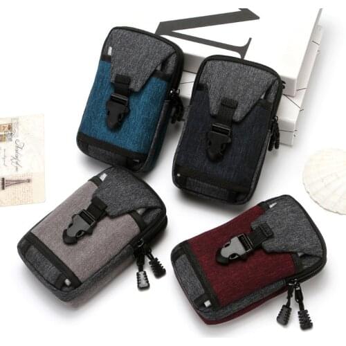 Waist Pack Mens Casual Bag Travel Purse Belt Zipper Tactical Outdoor Sport Multifunction Pack Phone Pocket Mens Waist Bag