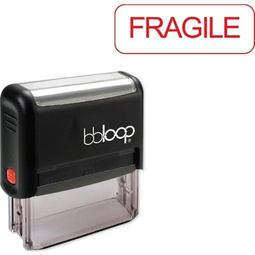 LolliZ Fragile w/Round border Style Font and Design Self-Ink