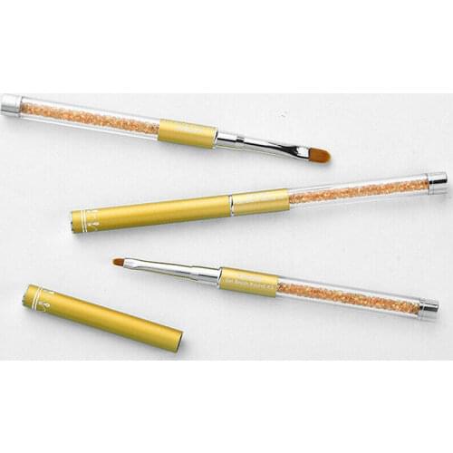 Nail Brush Dotting Painting Draw Acrylic UV Gel Polish Flat Pen Art Manicure Kit