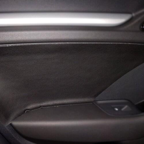 For Audi A3 2014 2015 2016 2017 2018 4pcs/set Car Door Handle Panel Microfiber Leather Cover