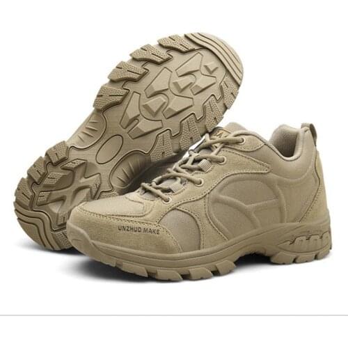 Men Outdoor Low Ankle Light Breathable Tactical Military Army Boots Big Size Sport Trekking Shoes Hiking Climbing Camping Shoes