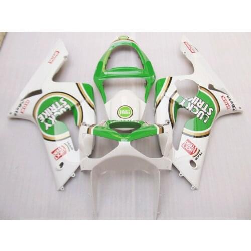 Injection mold Fairing kit for KAWASAKI ZX6R 636 03 04 ZX 6R 2003 2004 zx6r 03 04 White green Fairings set+ gifts AQ10