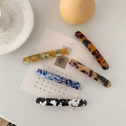 2020 New 1 pc Sweet Acetate Hair Clips Retro Leopard Print Pattern Spring Clips Korean Hair Accessories for Women Girl Party