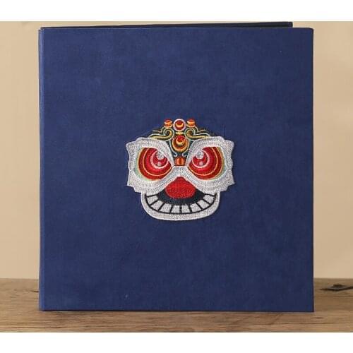 PA47 Chinese Traditional style auspicious embroidery album commemorative album large capacity folio family album DIY photo album