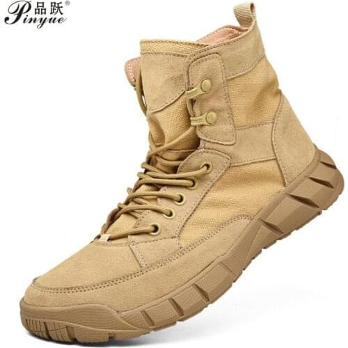 Size 35--44 Autumn waterproof hiking shoes for men and women lightweight non-slip breathable outdoor desert hiking shoes