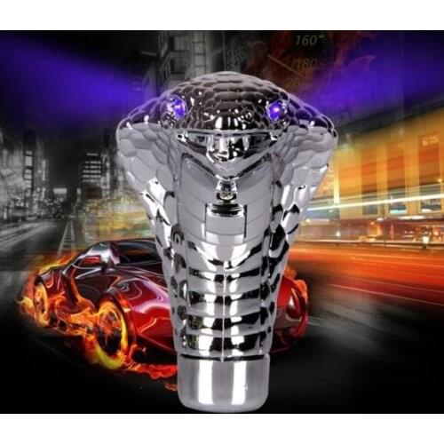 Universal Shift Lever Knob Car Modification Accessories Cobra head with lamp No gear manual shift