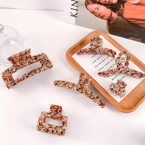 Barrettes Hair Clip Hair Claw Hairpins Crab Claws Hair Clip Delicate Hair Accessory Acrylic Women Hair Claw Clamp for Daily Wear