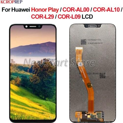 For Huawei Honor Play LCD Display Touch Screen Digitizer Assembly For Huawei Honor COR-AL10 COR-L29 COR-L09 lcd With Frame 6.3