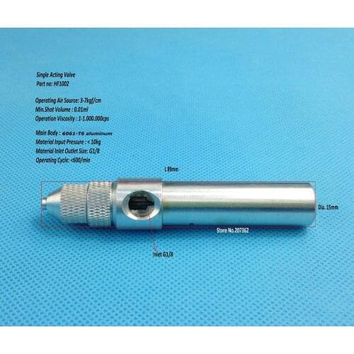 1Pc single-acting micro precision SMT solder paste,adhesive,silicone,epoxy resin Dispensing Robot Valve Nozzle L89xD15xG1/8