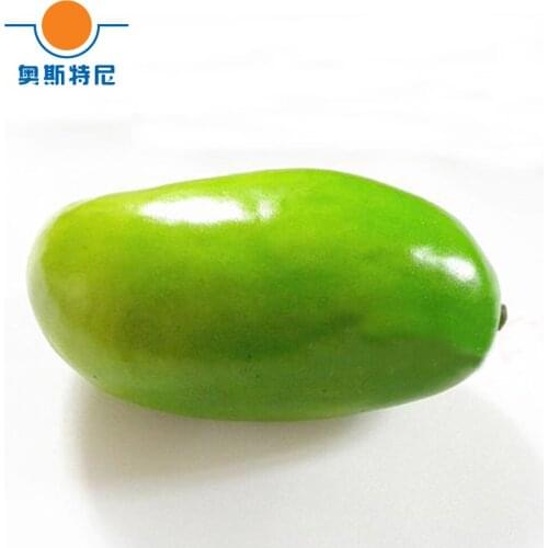 10pcs big size green color High imitation artificial Fake mango Fruit&artificial plastic fake simulated green color mango