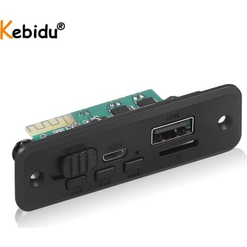 2*3W Amplifier MP3 Decoder Board Bluetooth V5.0 Car MP3 Player Module Audio Module FM AUX Radio For Speaker