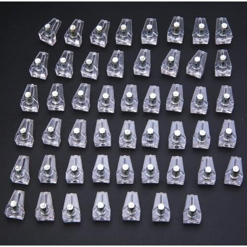 50pcs 5mm Clear Shelf Support Pegs Replaceable Shelf Holder Pins Kitchen Cabinet Pegs Studs with Metal Pin Kitchen Tools