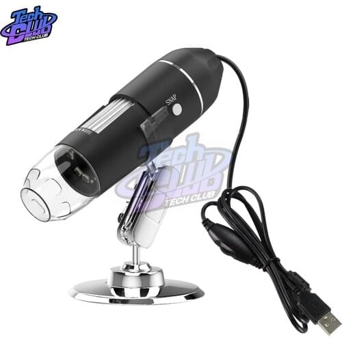 Adjustable 1600X 3 in 1 USB Digital Microscope Type-C Electronic Microscope Camera For Solding 8 LED Zoom Magnifier Endoscope