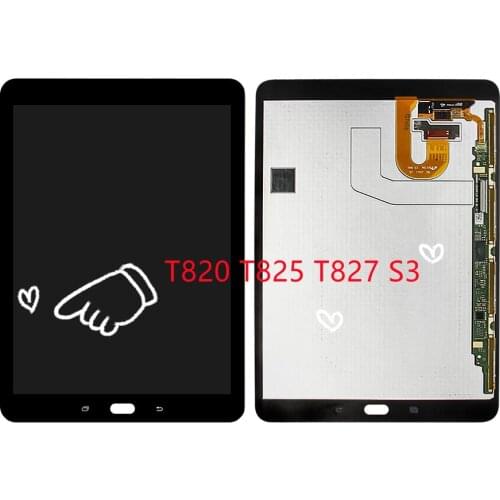 New 9.7'' For Samsung Galaxy Tab S3 T820 T825 T827 LCD Display + Touch Screen Digitizer Assembly