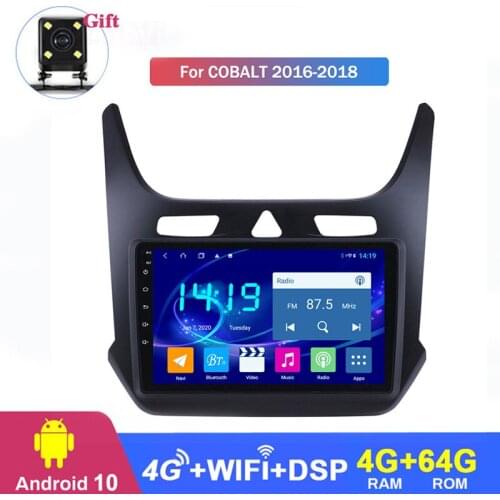For Chevrolet Cobalt 2016 2017 2018 Android 10 Car Stereo Multimedia Player GPS navigation Built-in CarPlay and dsp 4G LTE