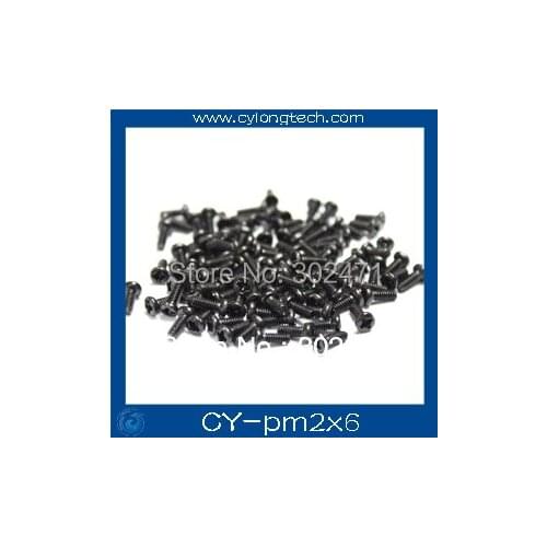 HOT SALE!! 300pcs/ cctv Camera screws, Round head PM2 * 6mm
