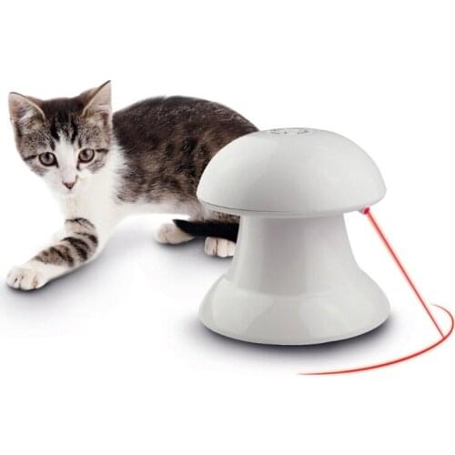 360 Degree Interactive Cat Toys Automatic Interactive Dart Laser Light Exercise Teaser Fun Pet Toy Kitten Pet Products