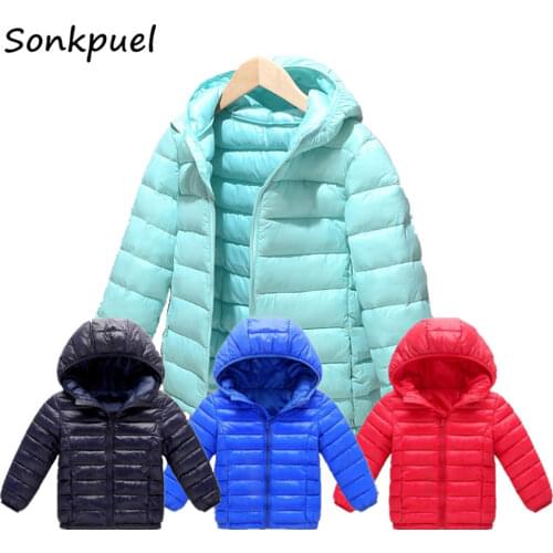 Boys Girls Cotton Winter Fashion Sport Jacket Outwear Children Cotton-padded Jacket Boys Girls Winter Warm Coat