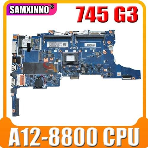 For HP EliteBook 745 G3 845 G3 Laptop Motherboard 827576-001 With A12 Pro-8800 Processor 827576-501 MB 100% Tested Fast Ship