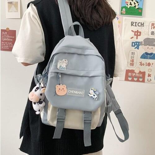 Multi-Function Cute Cow For Teenage Small Female Ladies School Bagpack Mini Backpack Women Girls Kids Shoulder Bag