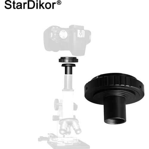 23.2mm T Ring Lens Mount Set DSLR Camera Accessories For Canon EOS Nikon Sony Pentax OM Camera Adapter Microscope Eyepiece Ports