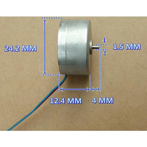 Nidec RF-300CA Solar Power Motor DC 6V 4300RPM 24mm Round Spindle Engine DIY Hobby Toy Car Fan Model