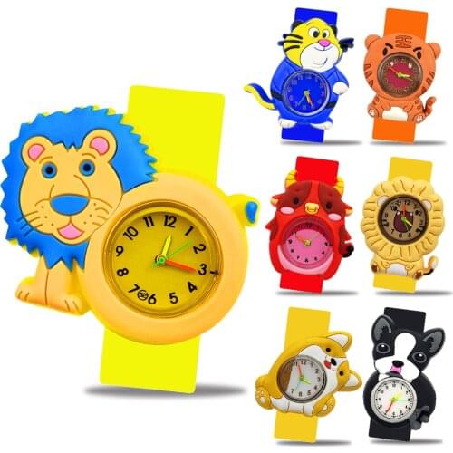 High Quality Out of Print Children Watch Yellow Bracelet Baby Toys Girls Boys Kids Slap Watches Gifts Clock