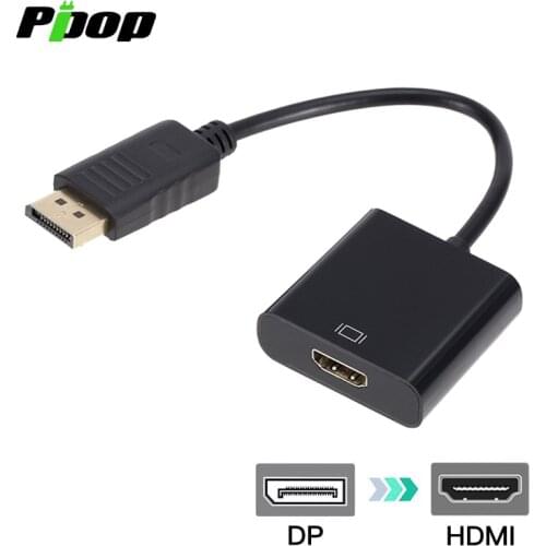 DP to HDMI-compatible DisplayPort Converter 24cm Cables FHD Male to Famale for PC monitor
