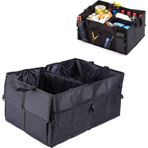 Portable Multi Compartments Trunk Storage Organizer 600D Oxford Stowing Tidying Interior Holders Car Foldable Storage Bags