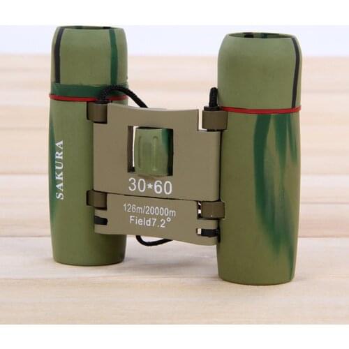 New Arrive 1*Outdoor Tools Optic Travel 30 x 60 Folding Day Night Vision Binoculars Telescope + Bag Free shipping