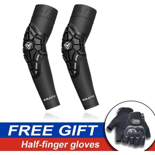 SLT Motorcycle Elbow Pads Guards Summer Ice Silk Elbowpads Motocross Brace Protector Elbow Skating Skiing Racing ATV Protection