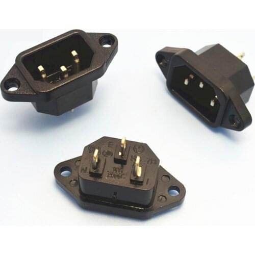 SS-7B 10A/250V 3pin AC power socket 5pcs/lot