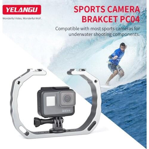 YELANGU A63 Aluminum Alloy Micro Film Making kit Video Cage Diving Rig with Mount Adapter for Gopro