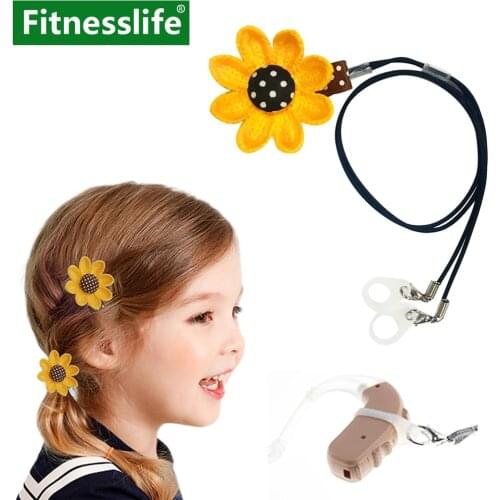 Hearing Aid Clip Cable Anti-Lost Lanyard Fixation Cord Holder Portable Hang Rope Cartoon Behind Ear Cochlear Implants For Kids