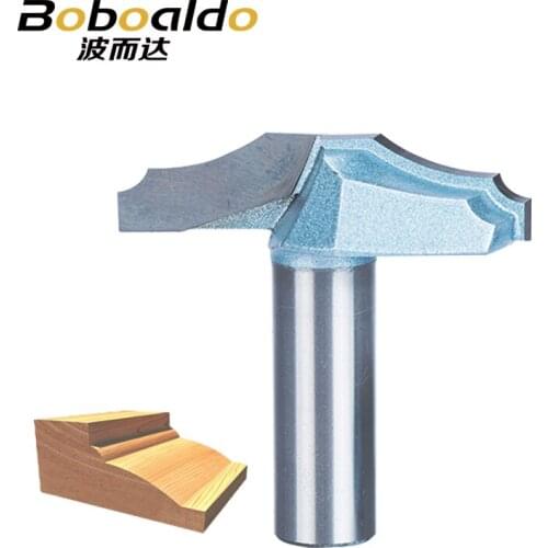 1pc 1/2" Shank Trimmer Router Bits For Wood Tungsten Carbide Woodworking Engraving Endmill Tools For Hard Wood MDF