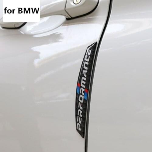 4pcs Car Door Protector Carbon Fiber Door Side Sticker Car Anti-collision Strips Stickers for BMW M E90 E46 F30 F10 X1 X3 X5 X6